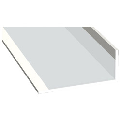 Winkelprof. 25x60x2 K Lg. 6,00 Weiß Genarbt 02.12.91.000014-116801 AUSSEN K Produktbild