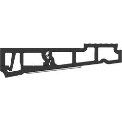 greenteQ Aufsatzschwelle TSA11-5517-NL auswärts L=4,5 m Produktbild