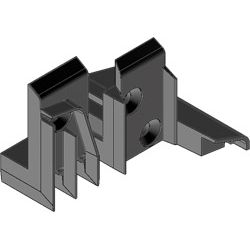 greenteQ Stulpendkappen STK76-2316S links schwarz Produktbild
