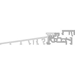 GKG Türschwelle 124 mm TS812411-FL mit loser Schließblechleiste 22 mm Produktbild