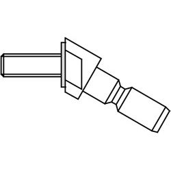 Montageset MS EU/K mit Einnietmutter für Metall- u. Kunststofftüren Produktbild