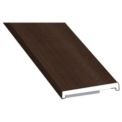 Flachprofil 20x3/2 mm SK Lg. 6,00 m foliert 436 3059 Walnuss Terra Produktbild