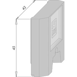 FUELLSTUECK UNTEN-HOCH RAL7035 B10 Produktbild