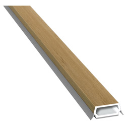 Trapez-Sprosse 23mm SK Lg. 6,00m foliert, mit zwei schwarzen Weichlippen 321 1005-167 Irish Oak Produktbild