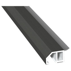 Anschluß-Profil 30mm WL SK Lg. 6,00m foliert, klipsbar, WL Schwarz436 1014 Alux DB 703 Produktbild