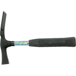 PROMAT Mauerhammer Berliner Form geraut schwarz mit Stahlrohrstiel Produktbild