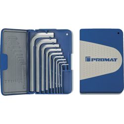 PROMAT Sechskant-Winkelschraubendrehersatz kurz 1,5-10mm 9-tlg. Produktbild