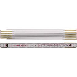 Gliedermaßstab Länge 2 m Breite 16 mm BMI 9042 mm/cm EG III Buche weiß Produktbild