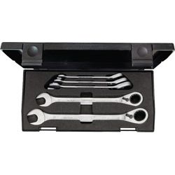 GEDORE Knarrenringmaulschlüsselsatz umschaltbar 8-19mm 5-tlg. im Kunststoffkasten Produktbild