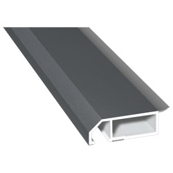 Anschluß-Profil 50mm WL SK Lg. 6,00m foliert, klipsbar, WL Schwarz70 1205-167 Basaltgrau Produktbild