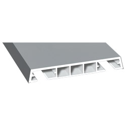 Verkleidungsprofil 85x12mm Lg. 6,00m foliert 71 5505-083 Silbergrau Glatt Produktbild