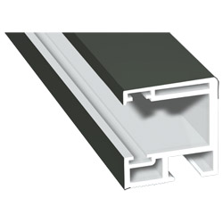 Rollladenführung 30x32mm Lg. 6,00m foliert, GK Weiß, ohne Bürste 436 7048 Basaltgrau Cool Color Produktbild