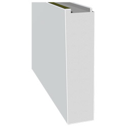 Aluplast-Bodeneinstand 200mm SK Lg. 6,50m Weiß, 200x50mm PVC Schaumfür 70er <(>&<)> 85er Nutzhöhe: ca. 193,4mm Produktbild