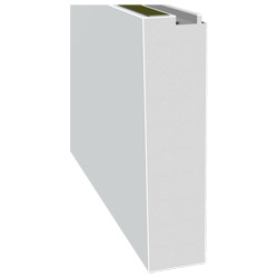Schüco-Bodeneinstand 200 mm SK Lg. 6,50 m Weiß, 200x50 mm PVC Schaum für 70er <(>&<)>  82er Nutzhöhe: ca. 193,4 mm Produktbild