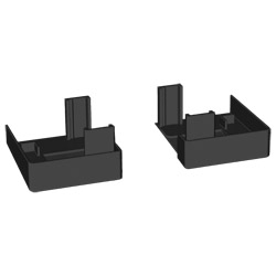 Abschlusskappen für RF 920/930 Anthrazit, VE: 100 Paar Produktbild