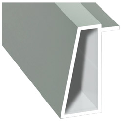 Kammerprofil 16x35mm Lg. 6,00m foliert 70 3805-083 Achatgrau Glatt Produktbild