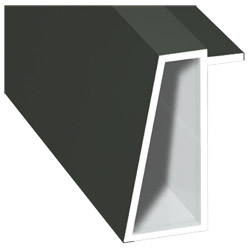 Kammerprofil 16x35mm Lg. 6,00m foliert 436 7048 Basaltgrau Cool Color Produktbild