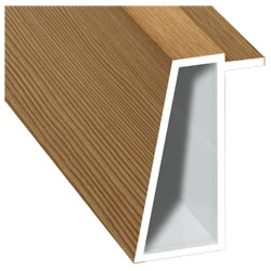 Kammerprofil 16x35 mm Lg. 6,00 m foliert 306 9041-167 Bergkiefer Produktbild