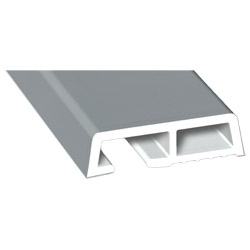 Verkleidungsprofil 35x10mm Lg. 6,50m foliert, klipsbar 71 5505-083 Silbergrau Glatt Produktbild