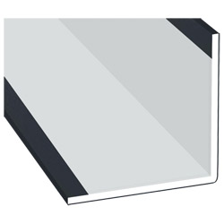 Winkelprofil 60x60x3mm Lg. 6,00m Außen foliert 70 1605-167 Anthrazitgrau Produktbild