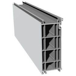 Schüco-Bodeneinstand 130 mm Lg. 6,00 m Rb, mit WL, für 70er/82er, VE: 12m Innen Weiß Produktbild