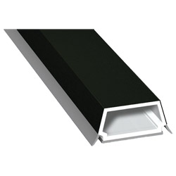 Trapez-Sprosse 27mm SK Lg. 6,00m foliert, mit zwei schwarzen Weichlippen  992505-167 Monumentengrün Produktbild