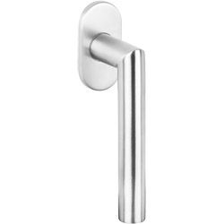 greenteQ Fenstergriff FG61.FRS.ER mit flacher Rosette Edelstahl - inkl. Schrauben Produktbild