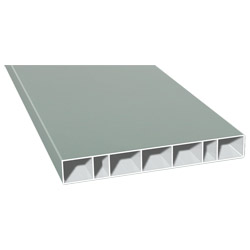 Hohlkammerprofil 150x20mm Lg. 6,00m foliert 70 3805-083 Achatgrau Glatt Produktbild