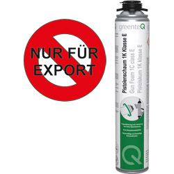 greenteQ Pistolenschaum 1K 750ml o. PDR / ohne PDR nicht für Deutschland, DE + EN + ES + PT Produktbild
