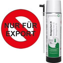 greenteQ Montageschaum 2K 400ml o. PDR / ohne PDR nicht für Deutschland, Sprachgruppe DE + PL + RU + CZ Produktbild