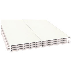 Nut- u. Federprofil 200x24mm Lg. 6,00m foliert, GK Cremeweiß 456 5053 Altweiß Produktbild