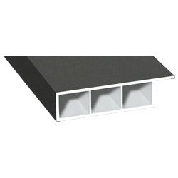 Kammerprofil 60x15mm Lg. 6,00m foliert, mit Nase 436 1014 Alux DB 703 Produktbild