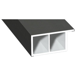 Kammerprofil 30x15mm Lg. 6,00m foliert, mit Nase 436 1014 Alux DB 703 Produktbild