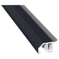 Anschluß-Profil 30mm WL SK Lg. 6,00m foliert, klipsbar, WL Schwarz70 1605-097 Anthrazitgrau Glatt 2 Produktbild