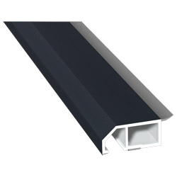 Anschluß-Profil 40mm WL SK Lg. 6,00m foliert, klipsbar, WL Schwarz70 1605-097 Anthrazitgrau Glatt 2 Produktbild