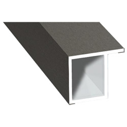 Kammerprofil 17x15mm Lg. 6,00m foliert, mit Nase 70 3905-167 Quarzgrau Produktbild