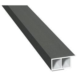Kammerprofil 30x15mm SK Lg. 6,00m foliert, mit Nase 436 1014 Alux DB 703 Produktbild