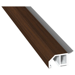 Anschluß-Profil 30mm WL SK Lg. 6,00m foliert, klipsbar, WL Schwarz436 2035 Nussbaum Terra Produktbild