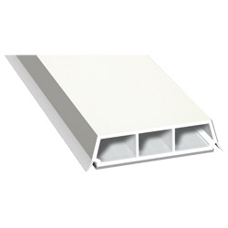 Trapez-Sprosse 52mm SK Lg. 6,00m foliert, mit zwei grauen Weichlippen 456 5053 Altweiß Produktbild