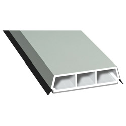 Trapez-Sprosse 52mm SK Lg. 6,00m foliert, mit zwei schwarzen Weichlippen 70 3805-167 Achatgrau Produktbild