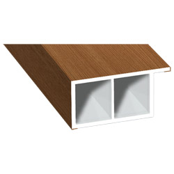 Kammerprofil 30x15mm Lg. 6,00m foliert, mit Nase 315 2009-167 Streifen-Douglasie Produktbild