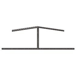 H-Profil 47x21mm Lg. 6,00m foliert 70 3905-167 Quarzgrau Produktbild