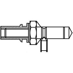 Montageset MS EU/K mit Einnietmutter für Metall- u. Kunststofftüren Produktbild