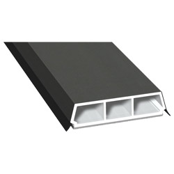 Trapez-Sprosse 52mm SK Lg. 6,00m foliert, mit zwei schwarzen Weichlippen 436 1014 Alux DB 703 Produktbild