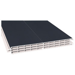 Nut- u. Federprofil 200x24mm Lg. 6,00m foliert, GK Cremeweiß 70 1605-083 Anthrazitgrau Glatt Produktbild
