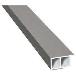 Kammerprofil 30x15mm SK Lg. 6,00m foliert, mit Nase 436 1016 Alux Graualuminium Produktbild