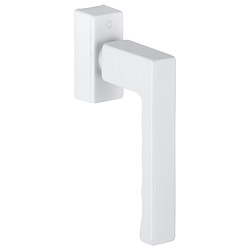 0737/UD9024 F9016 verkehrsweiß / N10A, mit Arretierung, weiß / 5 mm / 7 mm / 20-30 mm vorst. / HOPPE-Logo / 90° / M5x35 mm + M5x40 mm Produktbild