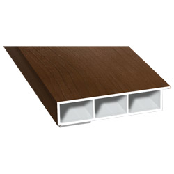 Kammerprofil 80x15mm SK Lg. 6,00m foliert, mit Nase 49233 Siena Rosso Produktbild