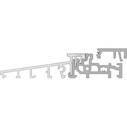 GKG Türschwelle 100 mm TS810010-24-FL mit loser Schließblechleiste 24 mm Produktbild