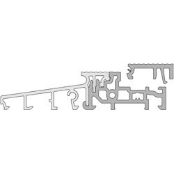 GKG Türschwelle 88 mm TS88810-24-FL mit loser Schließblechleiste 24 mm Produktbild